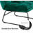 Varrian 2 Set Accent Chair with Ottoman, Velvet Modern Metal Legs, Club Chair Lounge Sofa Couch-873821697
