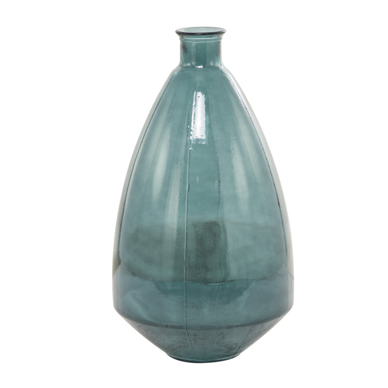 Vase de table en verre bleu 23,55 "Emmer