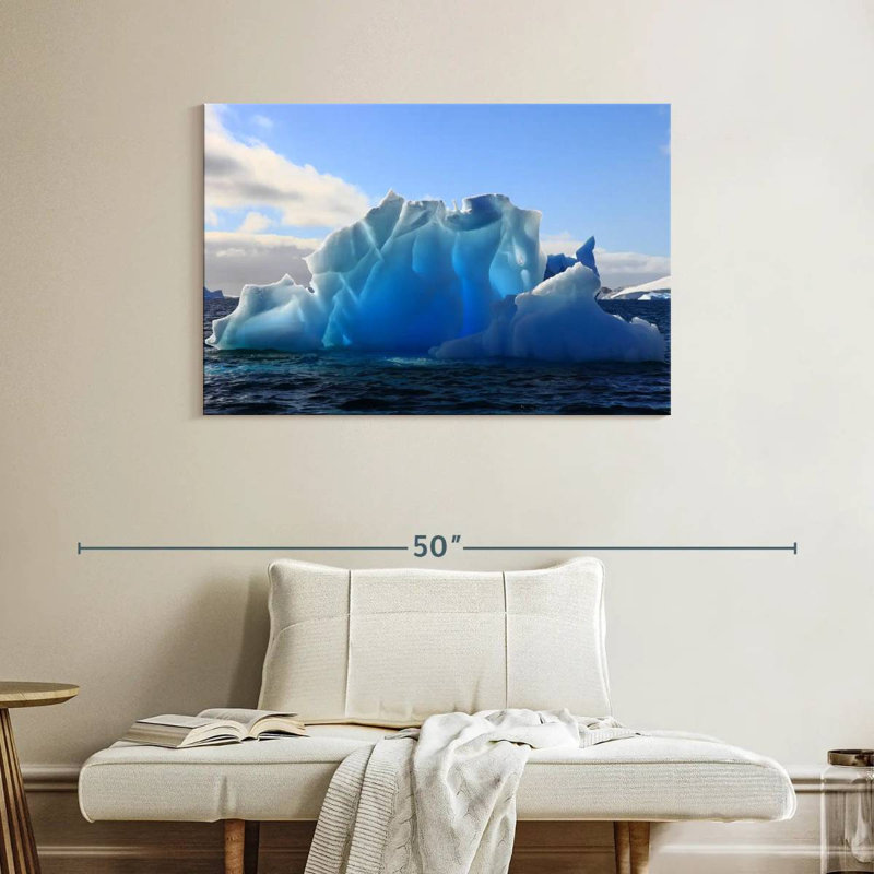 Glacier Alvord artistique en Antarctique, H 26 po x l 39 po