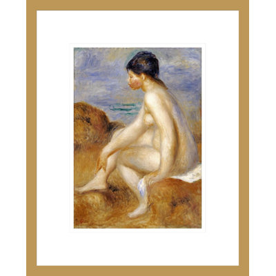 BatherPierre-Auguste Renoir - Impression giclée sur cadre