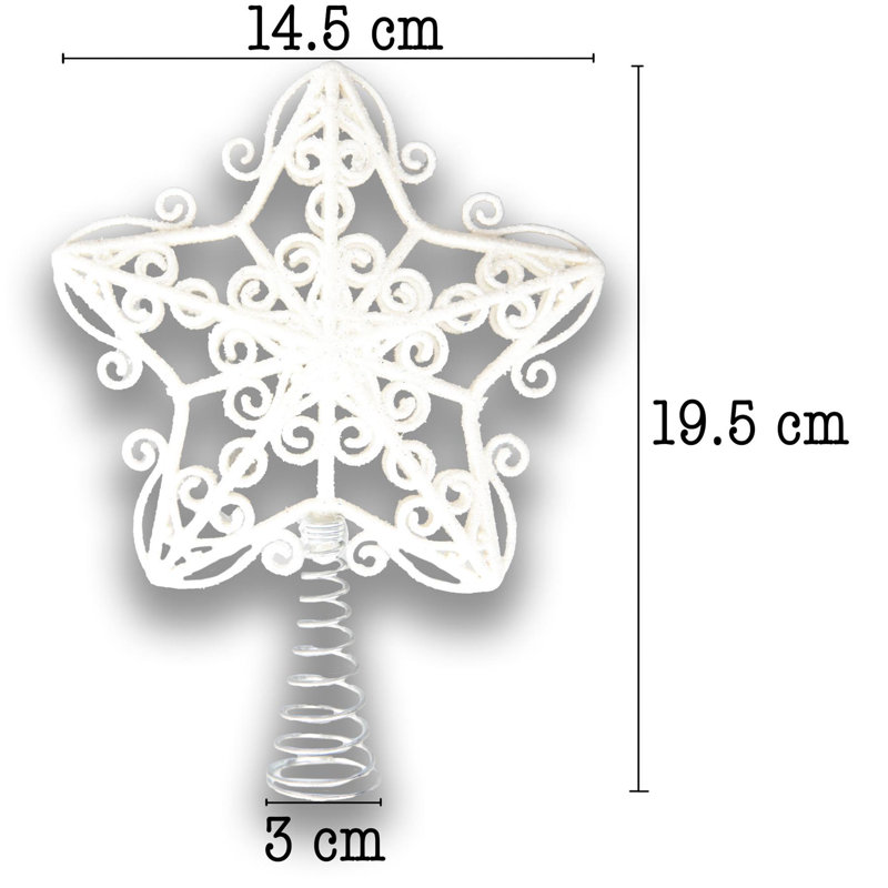 PVC Holiday Shaped Ornament, White