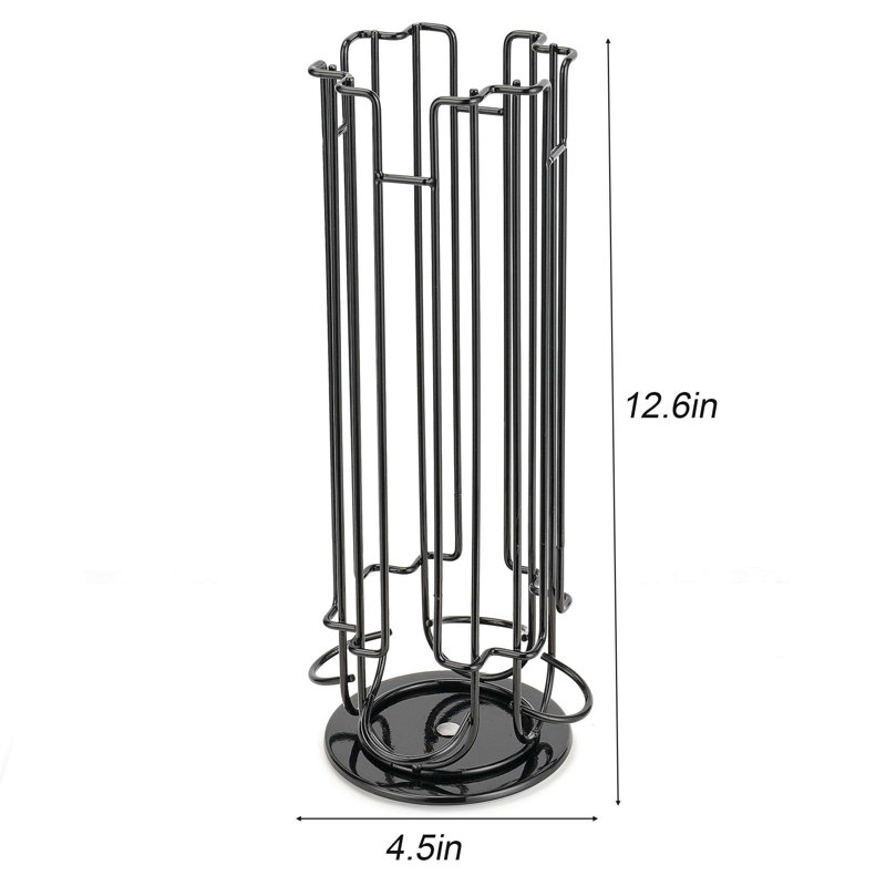 Rotary Coffee Pods Storage Organizer Stand Coffee Capsule Holder, Capacity of 24 Pods