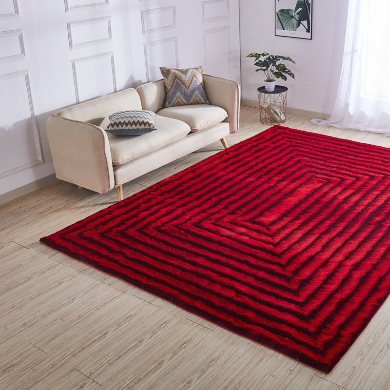 Tapis intérieur / extérieur brun / ivoire à poils longs Fundin
