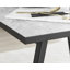 Industrial Design White & Grey Marble Effect Melamine Dining Table Set with 2 Upholstered Chairs-87462723