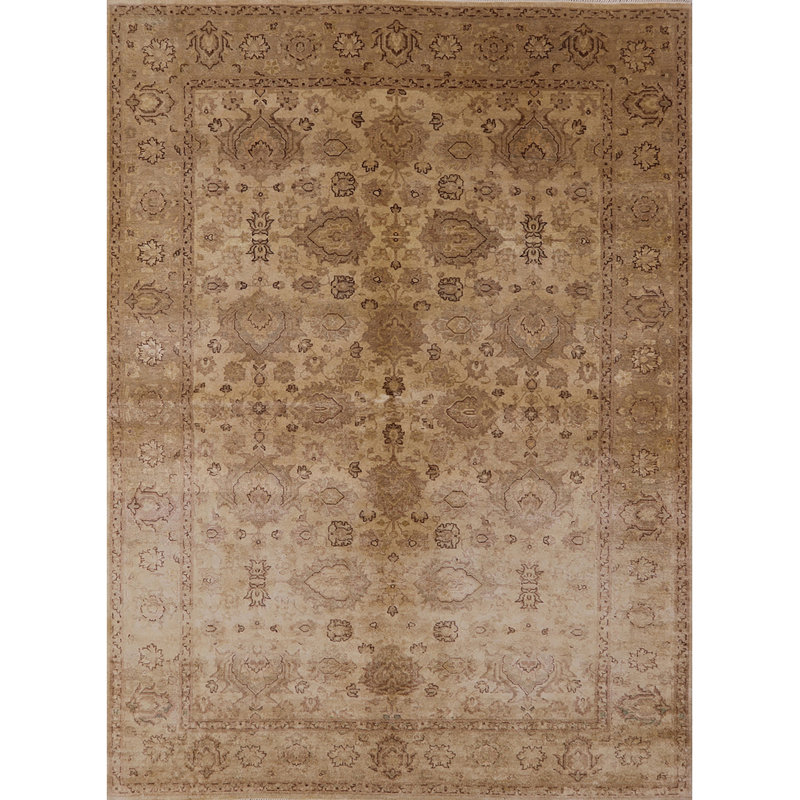 Tapis brun à motif oriental, Rectangle 3 pi x 5 pi