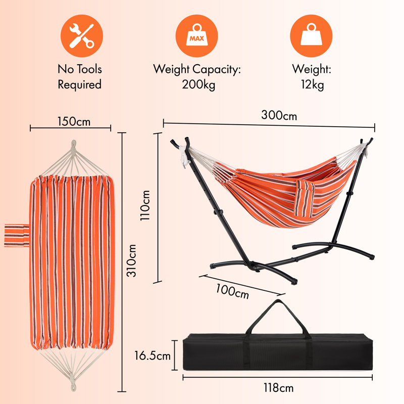 Double Hammock with Stand