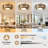 Aquila 20" Bamboo Rattan Farmhouse Caged LED Dimmable RGB Ceiling Fan With Light And Remote Control-114216162