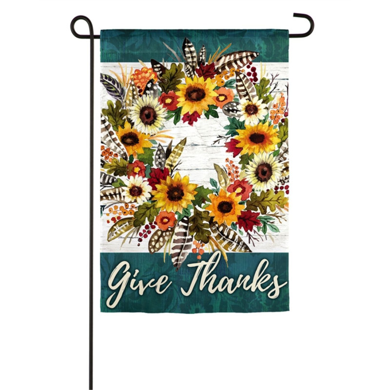 Drapeau de jardin 2 côtés en polyester 10 x 6