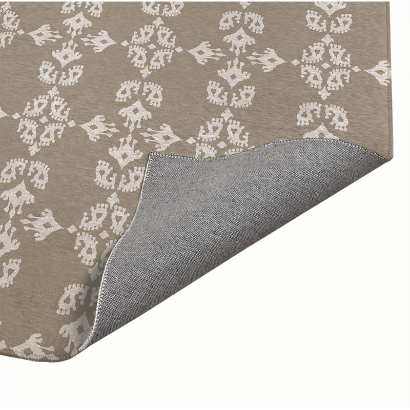 Cassia Kitchen Mat, Taupe, Rectangle 5' x 7'