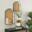 Cole And Grey Modern Bamboo Wall Shelf Set Of 2