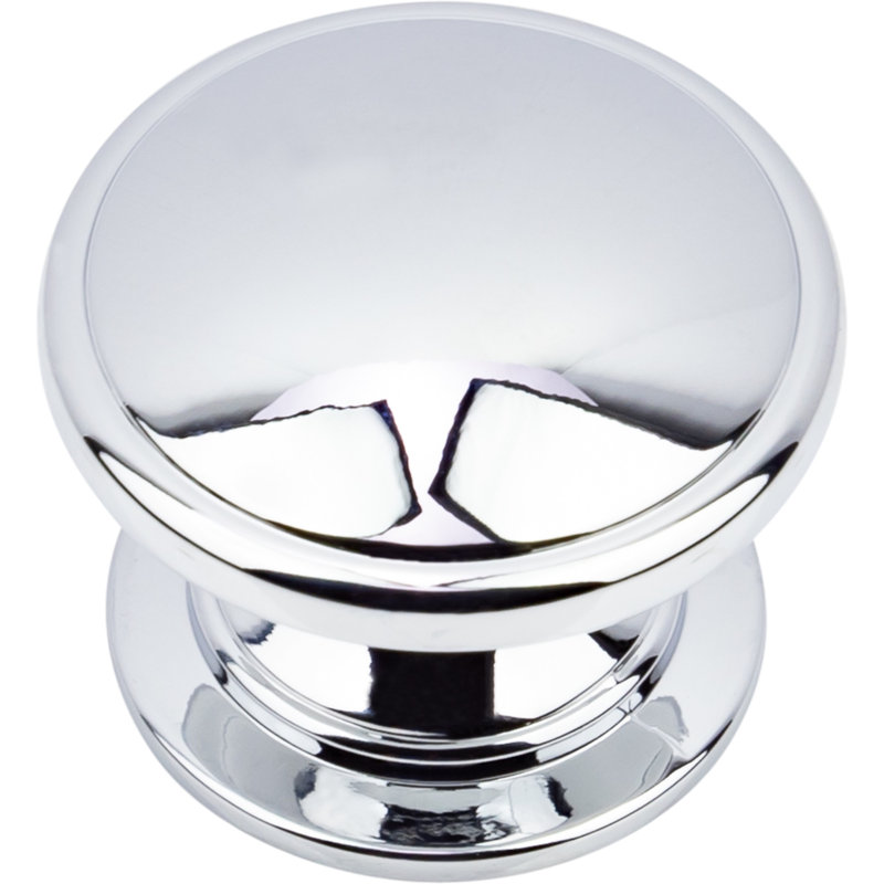 1 1/4" Diameter Mushroom Knob Multipack, Polished Chrome