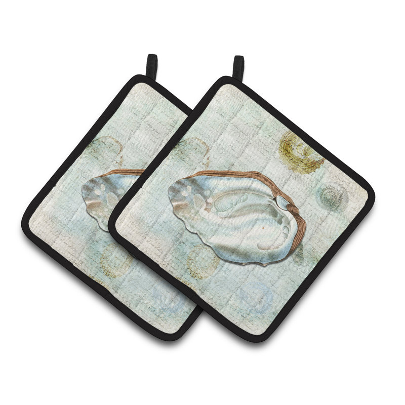 Caroline's Treasures Shells Polyester Potholder