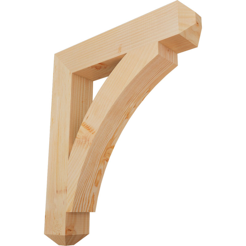 Support l 3 1/2 po x P 22 po x H 26 po Thorton Craftsman, Douglas (lisse), H 26 po x l 4 po x P 22 po