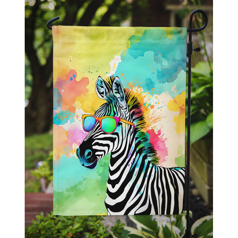 Drapeau de jardin zippé hippie