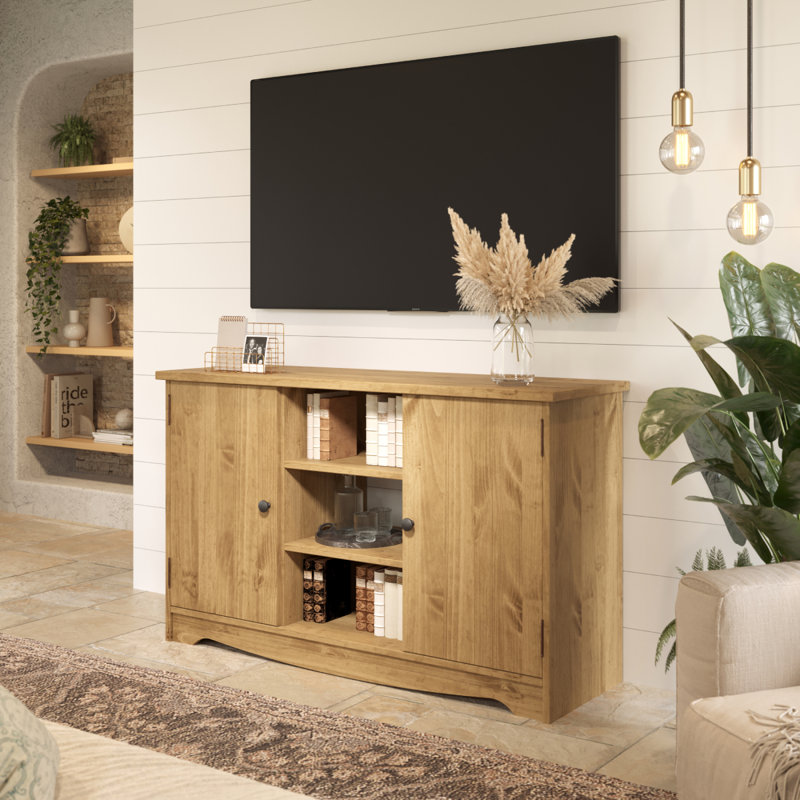 Daneleigh 51.97'' Solid Wood Sideboard, Antique Brown