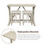 Ensemble de table de salle à manger 3 pièces à hauteur de bar en bois massif avec port USB-106678197-106678199