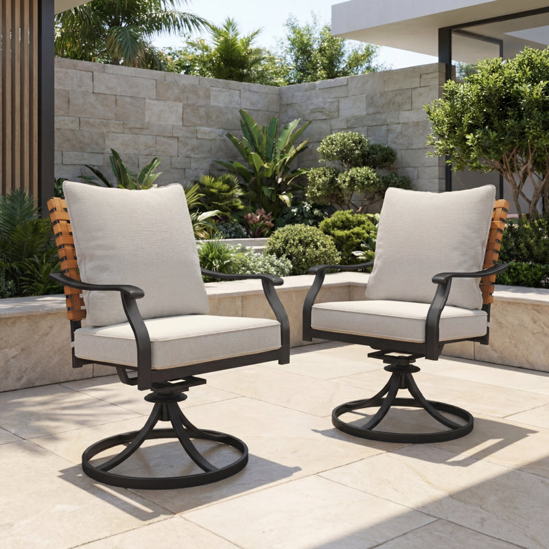 Viviann Swivel & Rocking Dining Chairs, Gray