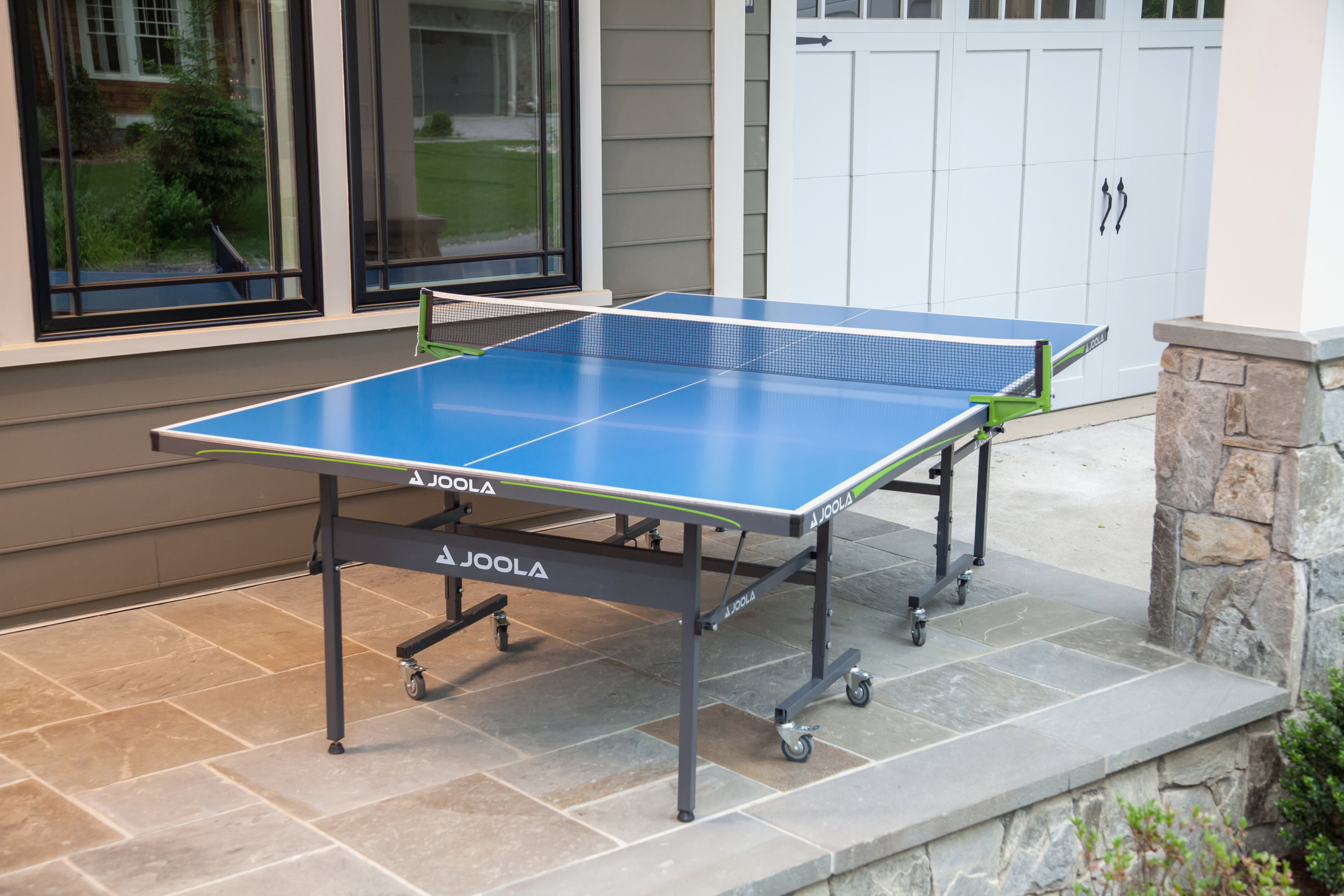 Joola Nova Outdoor Table Tennis Table - Foldable Outside Ping Pong Table for Outdoor and Indoor - Waterproof Aluminum Weatherproof Ping Pong Net and Post Set & Reviews | Wayfair