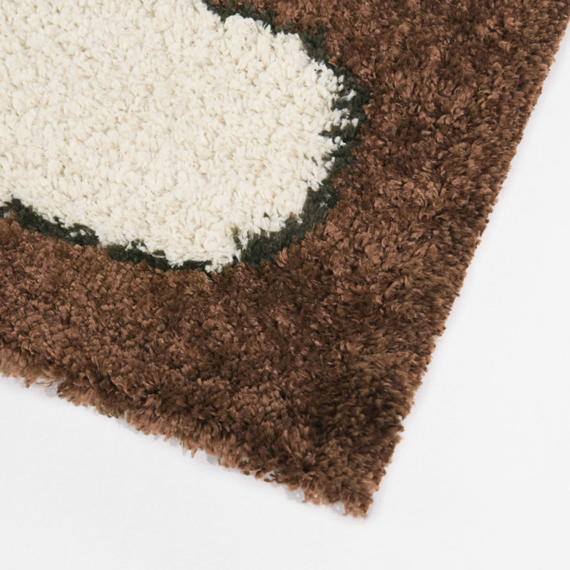 Tapis rouille à poils longs Treadwell, Rectangle 5 pi 3 po x 7 pi