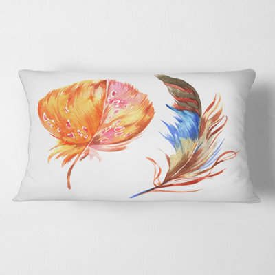 Housse et insert de coussin rectangulaire en plumes de Wing I