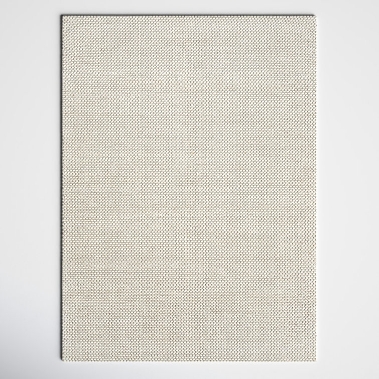 Lowe Hand Woven Wool Cream Area Rug