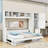 Nodine Wood Murphy Bed with Shelves and Drawers-934582049-934582055