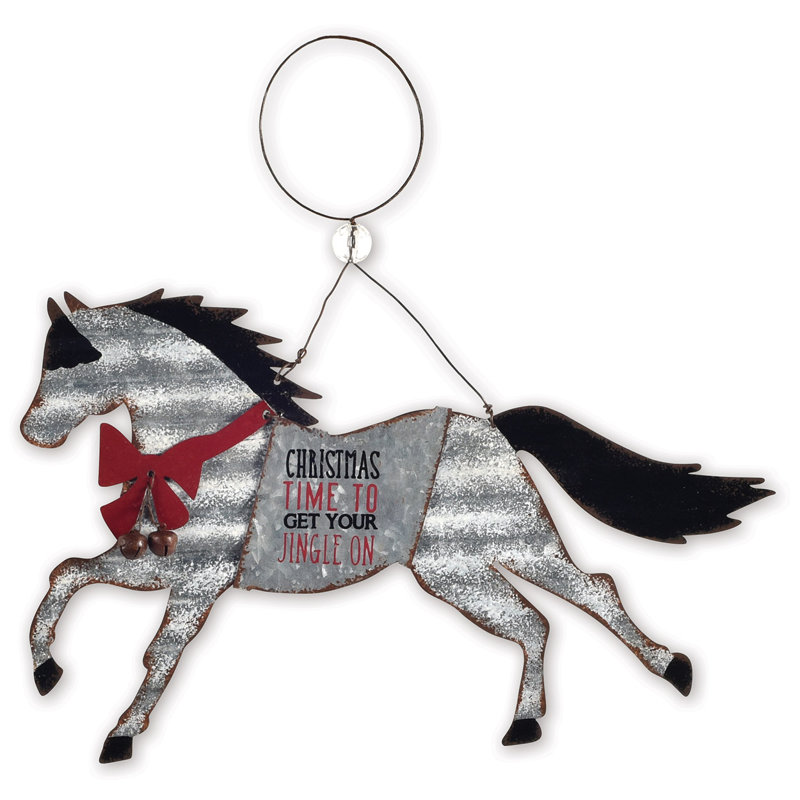 Ensemble de 2 figurines à tenture cheval