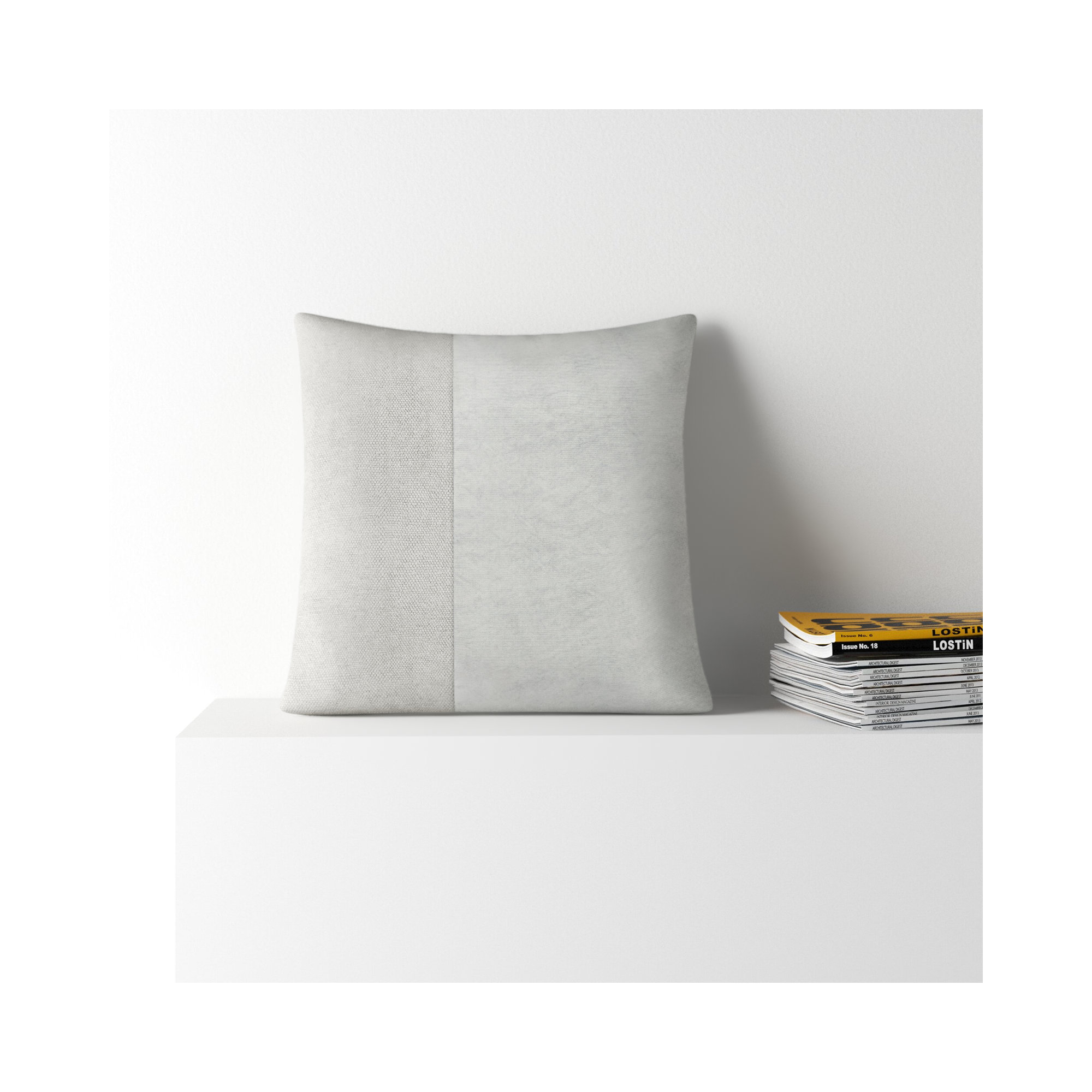 Janesa Cotton Throw Pillow, 18" x 18", Polyester/Polyfill