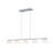 5-Light Bell Iridescent Glass LED Chandelier
