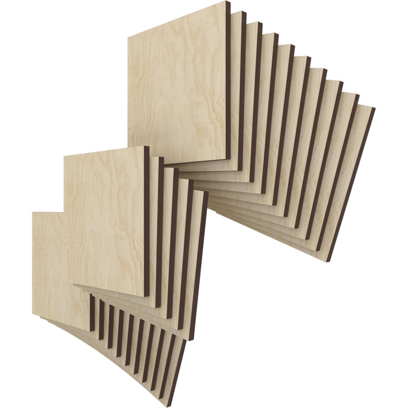 Planches en bois, H 7,75 po x l 7,75 po x P 0,38 po, Bouleau