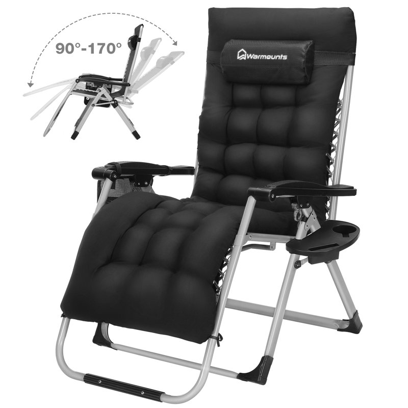 Chaise Slsy Zero Gravity, Noir, noir, noir, noir