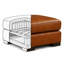 Ramba Classic Luxury 100% Top Grain Leather Ottoman, Made to Order-992555313