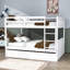 Lit superposé double au-dessus de double avec lit gigogne Eviee-927232