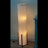Parker 48 in. Farmhouse 2-Light LED Energy Efficient Floor Lamp with Beige Fabric Cylinder Shade
