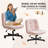 Tufted Teddy Fleece Swivel Chair With Reclining And Foot Studs-1836696479