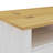 vidaXL Desk White Solid Pine Wood Standard Desk Rectangular Rustic