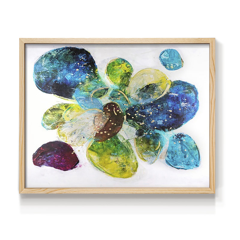 Interpretations I -Framed Print - Restickable, 8" H x 10" W, Natural