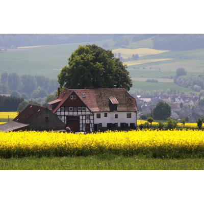 Farmhouse by Mb-fotos - Wrapped Canvas Print