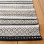 Tapis rayé kilim 102 noir / ivoire-905066402