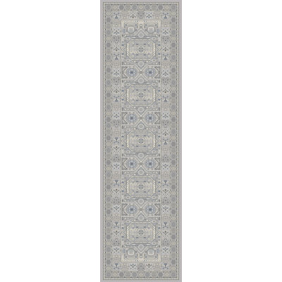 Tapis argenté/gris oriental Attell