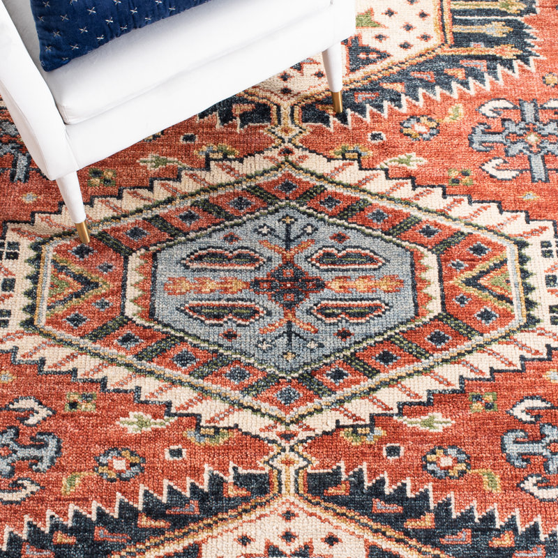 Oriental hand-knotted wool rug, Rectangle de 10 pi x 14 pi
