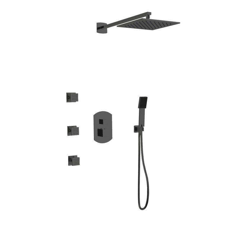 Safire Complete Shower System, Black