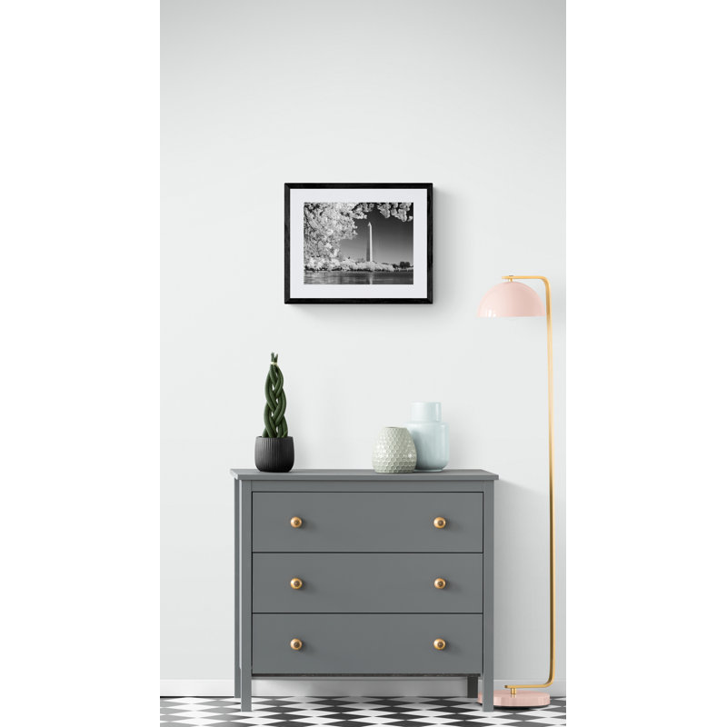 Cherry Blossoms I Print by Robert Dodge, Black Framed Paper, 17.2" H x 21.2" W