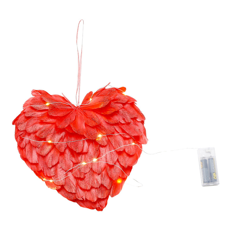 25cm Geometric Fabric Lighted Finial Ornament