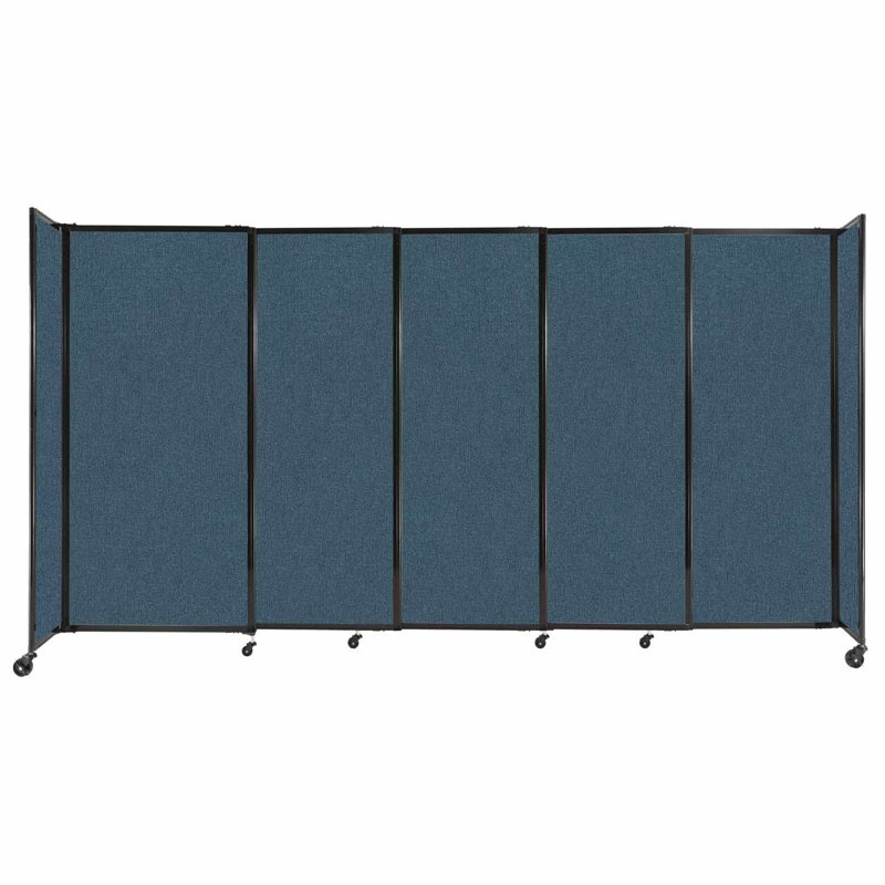 Cloison portative coulissante en tissu StraightWall, H 72 po x l 135 po x P 1 po, Caraïbes