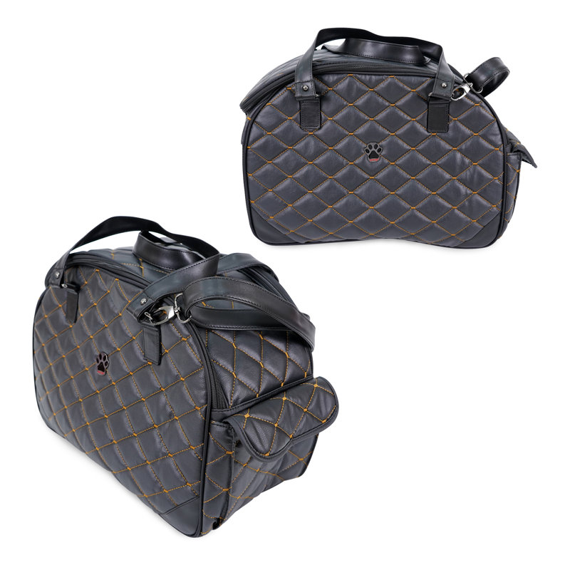 Sac de transport pour animaux Trina, Petit (H 17,3 po x l 10,6 po x P 8,3 po), Noir