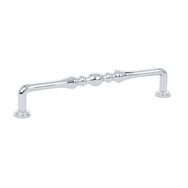 Spindle 6" Center to Center Bar Pull, 6", Polished Chrome