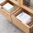 Simple solid wood bookcase