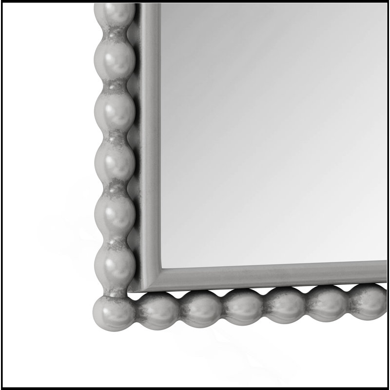 Miroir de salle de bain en fer Iron Arch, Argent argent