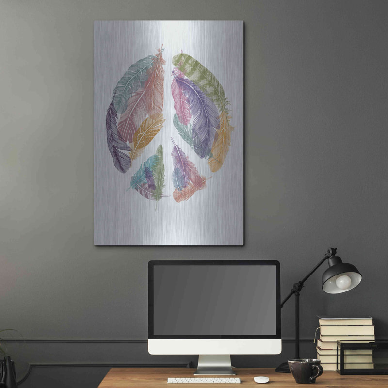 «Feathers For Peace» par Rachel Caldwell, H 36 po x l 24 po